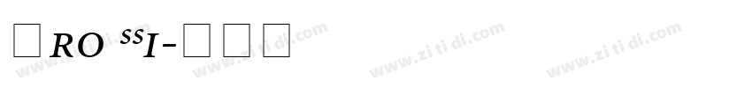 Pro SSi字体转换